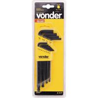 Jogo Chave Allen 1-16-3-8 Tipo L Abaulada Curta Vonder - 3