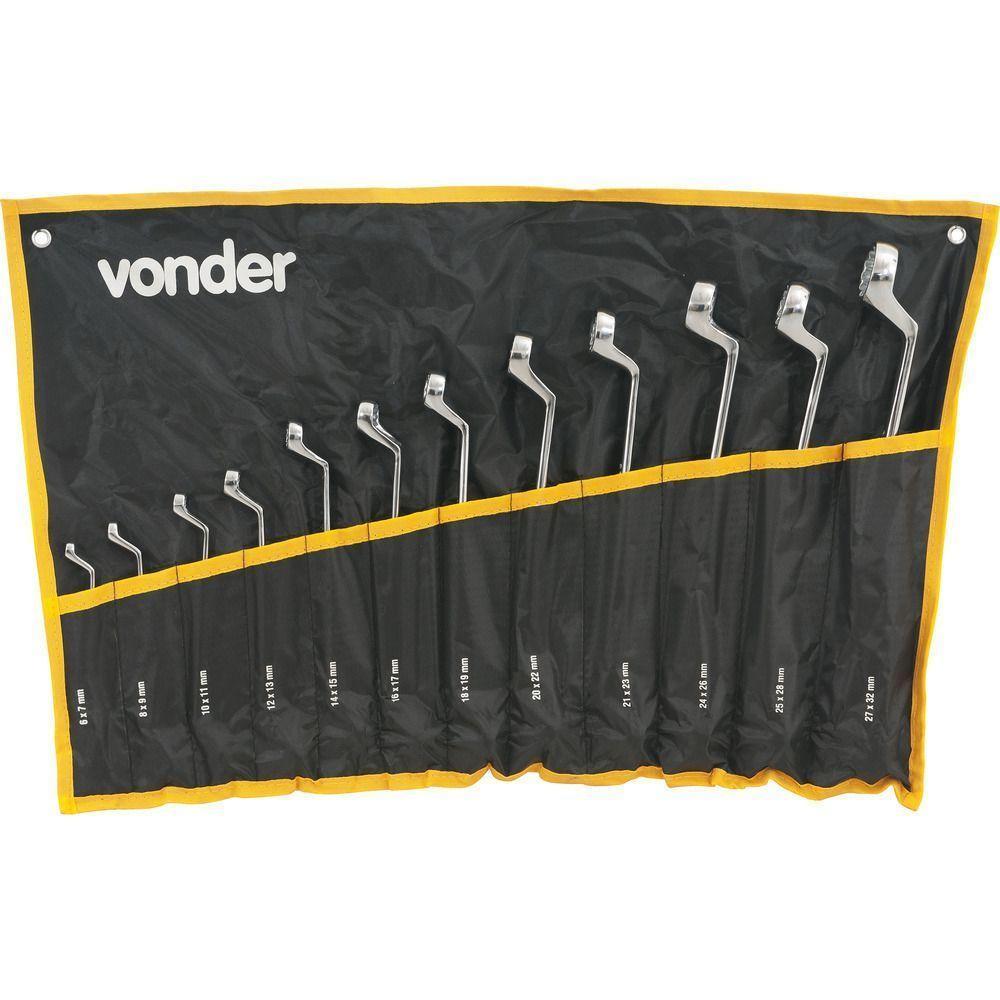 Jogo Chave Estrela 6-32mm Cromo Cromada 12 Pçs Vonder - 1