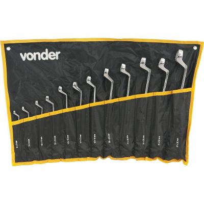 Jogo Chave Estrela 6-32mm Cromo Cromada 12 Pçs Vonder