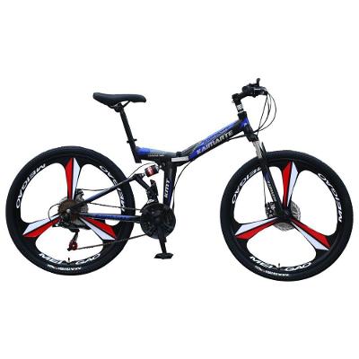 Bicicleta Aro 26 Freio Disco Bike Dobrável Easyfold 21 Marchas Roda Magnésio Preto Azul Vermelho Wct Fitness
