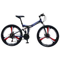 Bicicleta Aro 26 Freio Disco Bike Dobrável Easyfold 21 Marchas Roda Magnésio Preto Azul Vermelho Wct Fitness - 1
