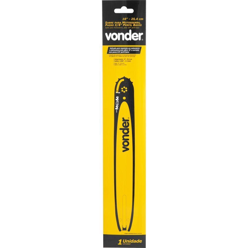 Sabre Para Motosserra 10'' 25,4cm Passo 3-8'' Vonder - 2