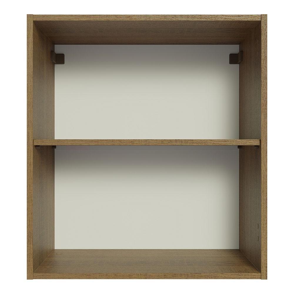 Armário Aéreo 60 Cm Com 2 Nichos Abertos Rustic - 4