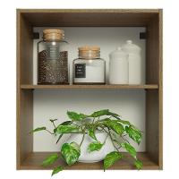 Armário Aéreo 60 Cm Com 2 Nichos Abertos Rustic - 6