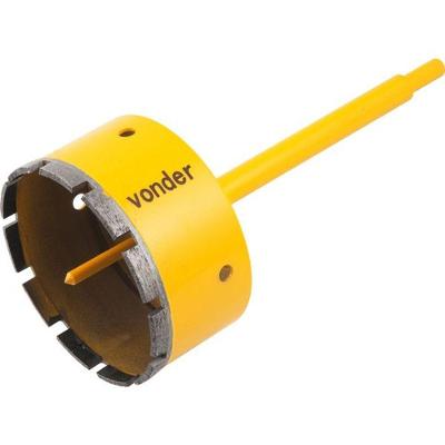 Serra Copo Diamantada 110mm Com Haste E Pino Guia - Vonder