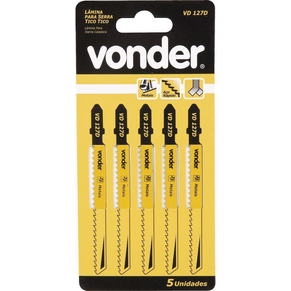 Lamina Serra Tico-tico Aço Rápido Vd 127d 8dpp Encaixe T Par - 1