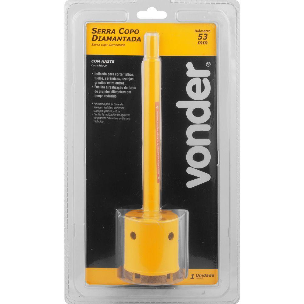 Serra Copo Diamantada Com Haste 53mm - Vonder - 3