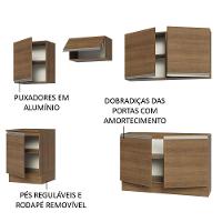 Armário De Cozinha 240Cm Rustic Glamy 09 Rustic - 8