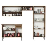 Armário De Cozinha Compacta Emilly Pop Madesa Xa Branco/Rustic - 8