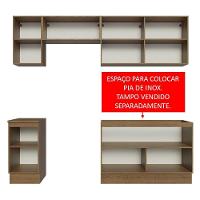 Armário De Cozinha 240Cm Rustic Glamy 10 Rustic - 7
