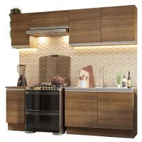 Armário De Cozinha 240Cm Rustic Glamy 10 Rustic - 10