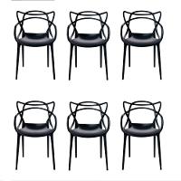 Cadeira Moderna Para Mesa De Jantar Master Allegra - Kit Com 6 - 1