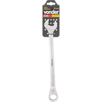 Chave Combinada 20 Mm Em Aço Cromo Vanádio Encartelada Vonder
