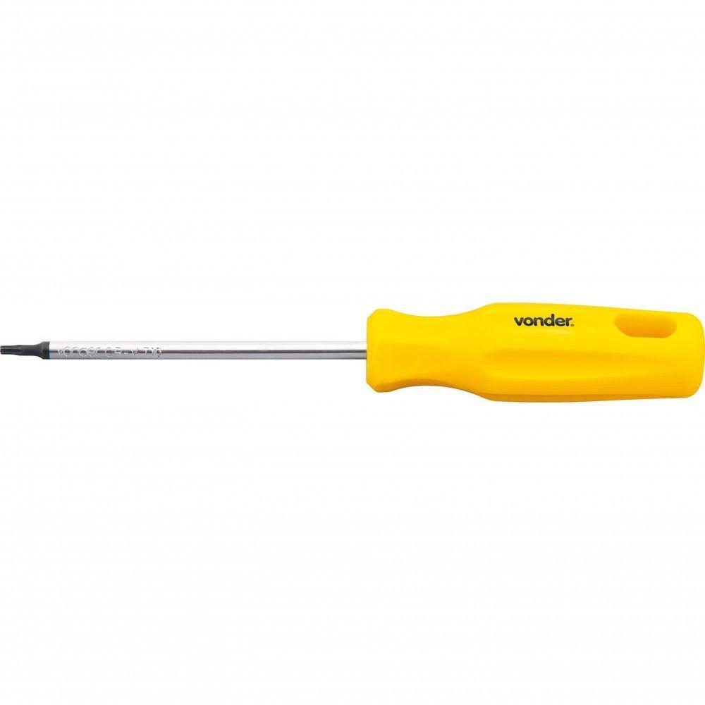 Chave Torx T-10 Com Cabo Reto Cromo Vanádio - Vonder - 1