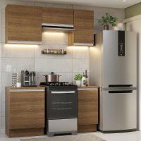 Armário De Cozinha 160Cm Rustic Glamy 07 Rustic - 1