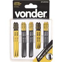 Jogo Lamina Serra Tico-tico Encaixe T Com 10 Peças - Vonder - 1