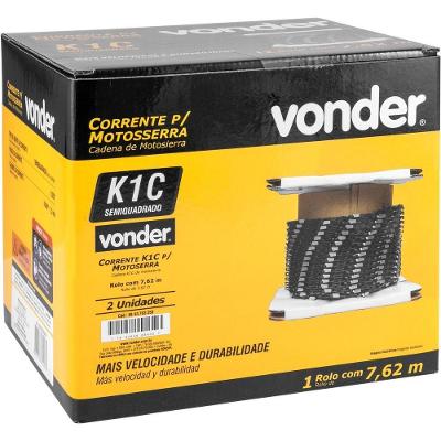 Corrente K1c Para Motosserra Rolo Com 7,62 Metros 25 Pés Vonder