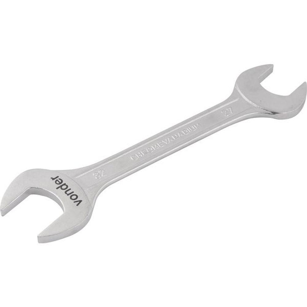 Chave Fixa 27x32mm Cromo Vanádio Fosco Cartela - Vonder - 1