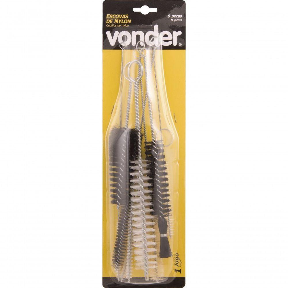 Jogo Escova Tubular Nylon Com 9 Peças - Vonder - 2