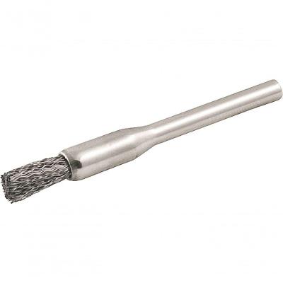 Escova Pincel 4mm Inox Com Haste Para Microrretífica Vonder