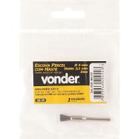 Escova Pincel 4mm Inox Com Haste Para Microrretífica Vonder - 2