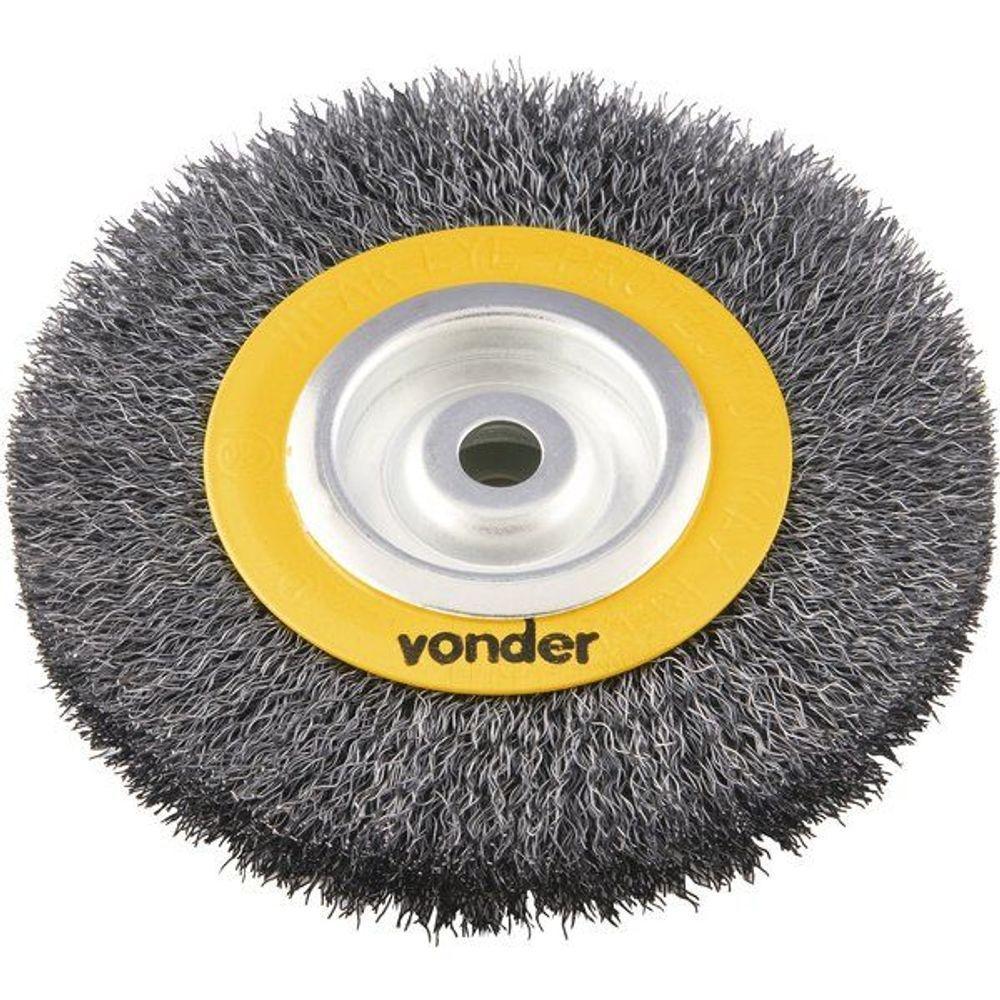 Escova Circular Ondulada 6x1 Furo 5-8 Aço Carbono Polido 6 - 1