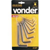 Jogo Chave Allen 2,0-10,0mm Tipo L Curta Argola Vonder - 1