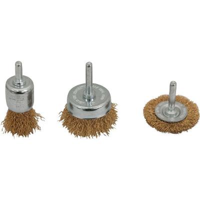 Jogo Escovas 3 Peças Tipo Circular Copo E Pincel Aço Vonder