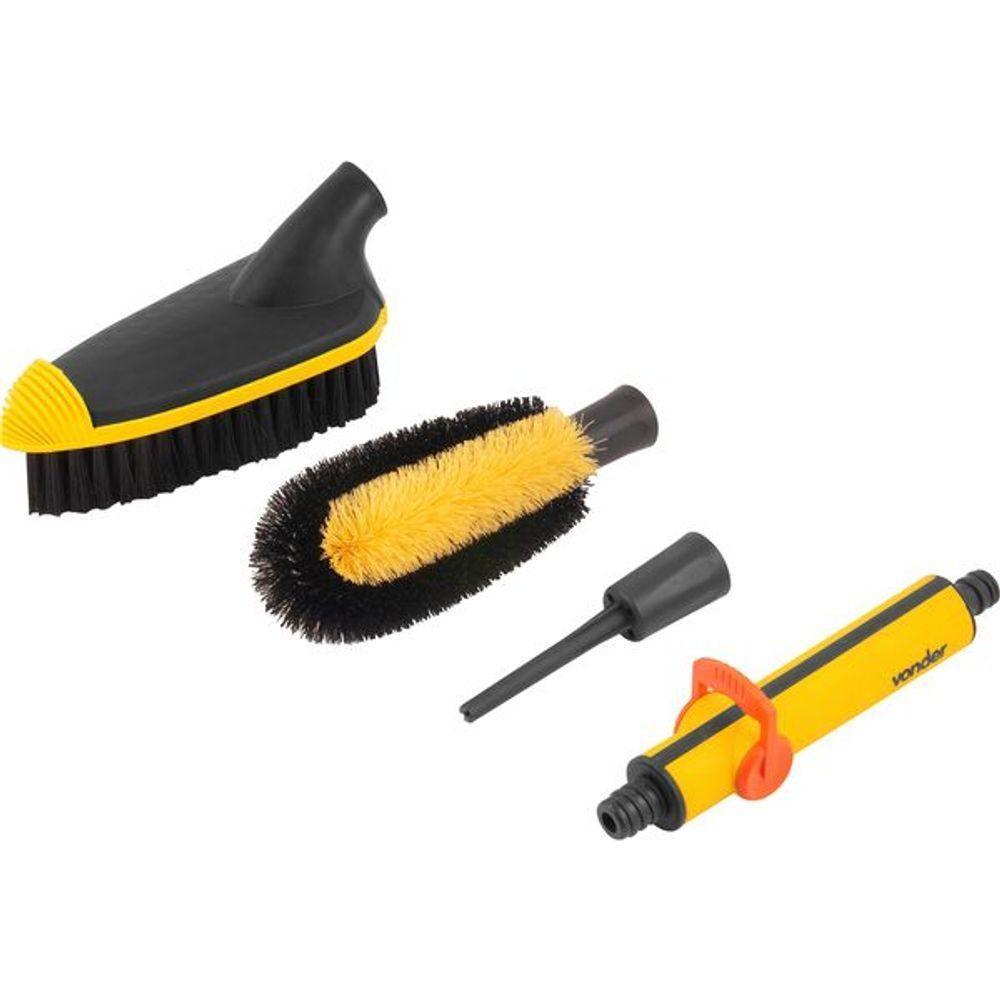 Jogo Esguicho E Escovas Para Limpeza Com Água 3 Peças Vonder - 1