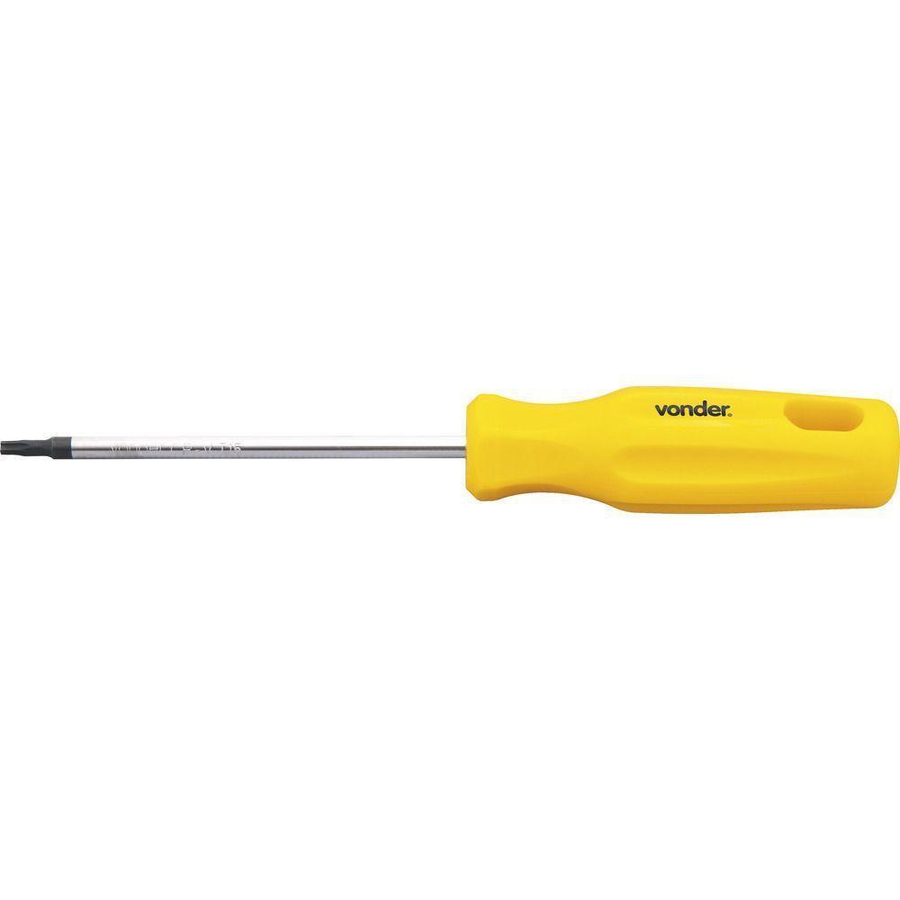 Chave Torx T-15 Com Cabo Reto Cromo Vanádio - Vonder - 1