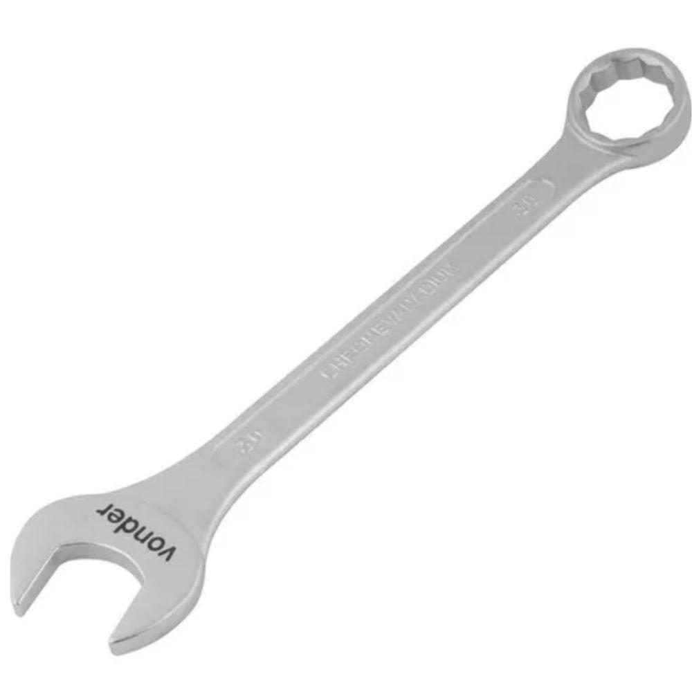 Chave Combinada 30mm Cromo Vanádio Cromada Cartela - Vonder - 1