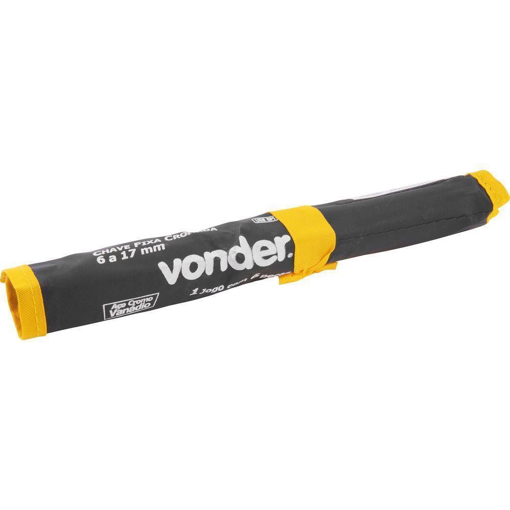 Jogo Chave Fixa 6-17mm Cromo Vanádio Cromada Com 6 Peças Est - 3