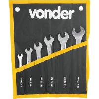 Jogo Chave Fixa 6-17mm Cromo Vanádio Cromada Com 6 Peças Est - 1