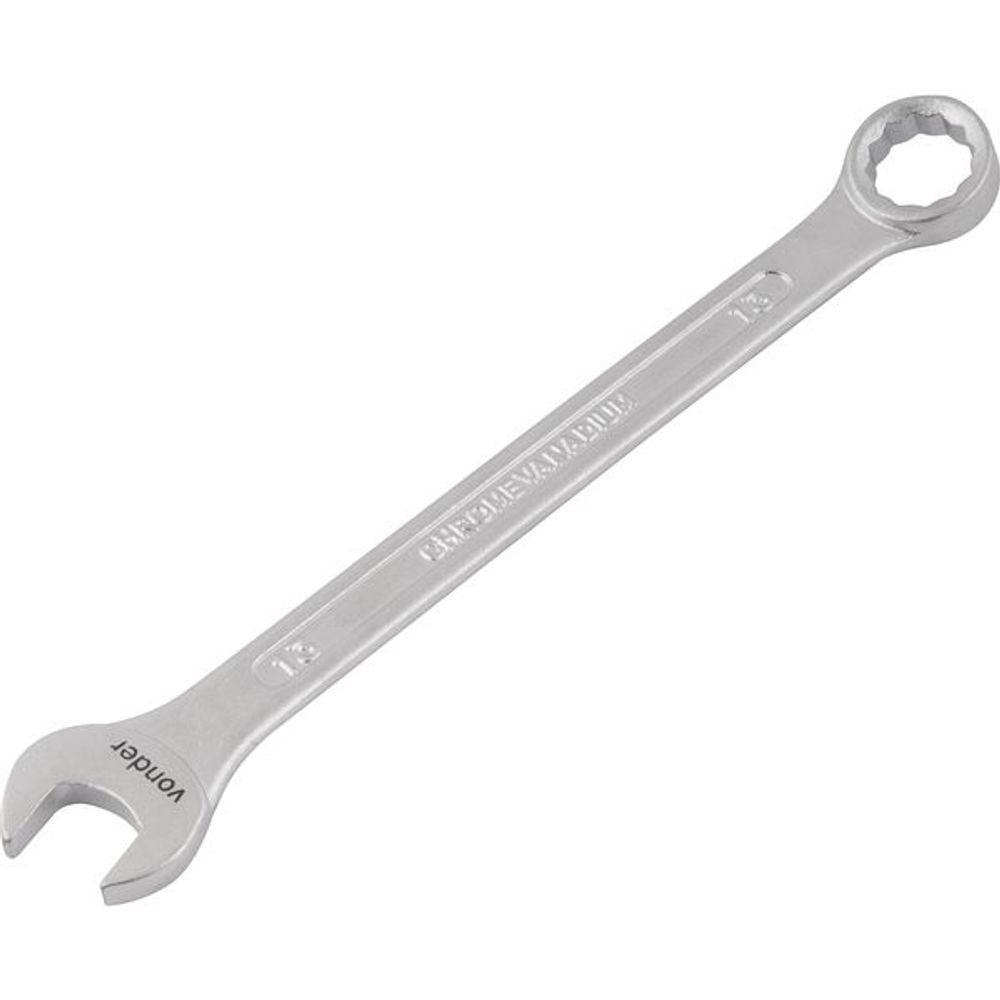 Chave Combinada 13mm Cromo Vanádio Fosco Cartela Vonder - 1