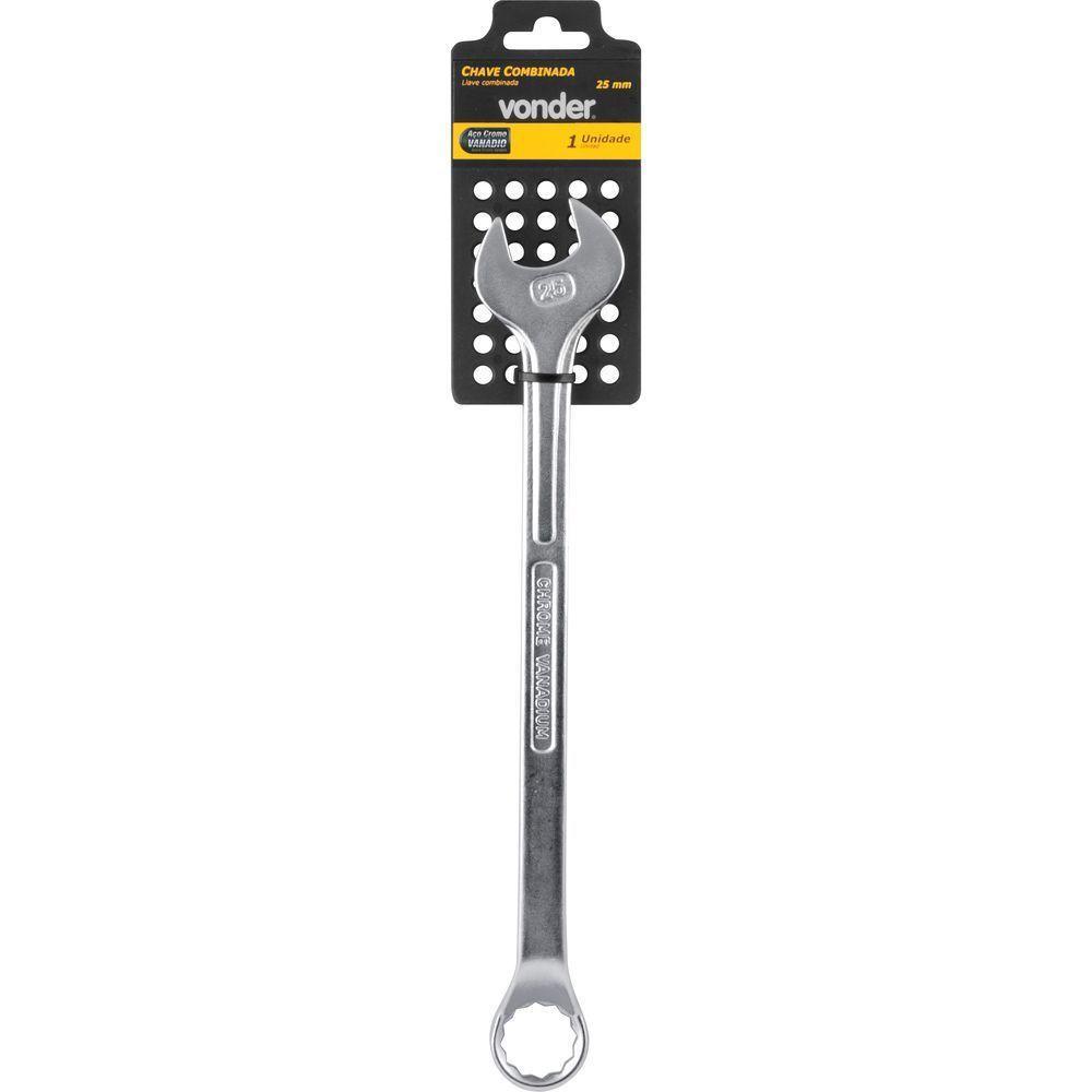 Chave Combinada 25 Mm Em Aço Cromo Vanádio Enc Vonder - 1