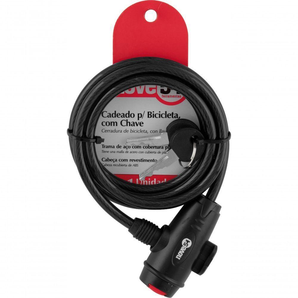 Cadeado Para Bicicleta 150cm Com Chave Nove54 - 5
