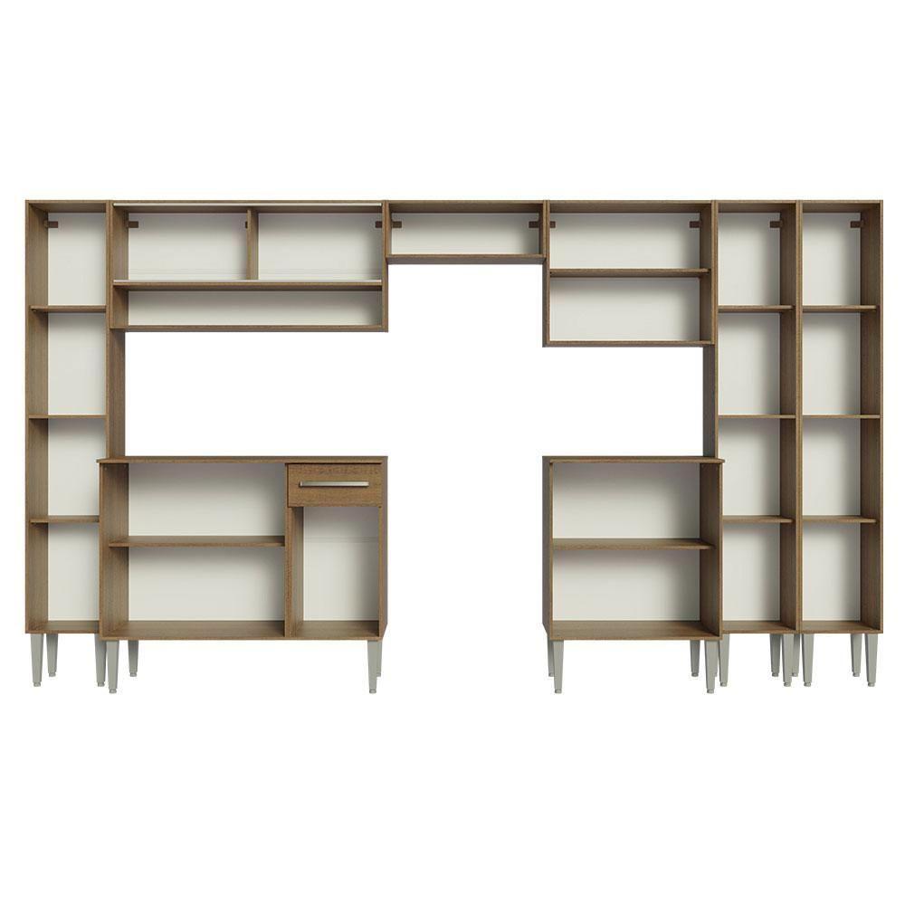 Armário De Cozinha Completa 325Cm Madesa 05 Rustic - 6