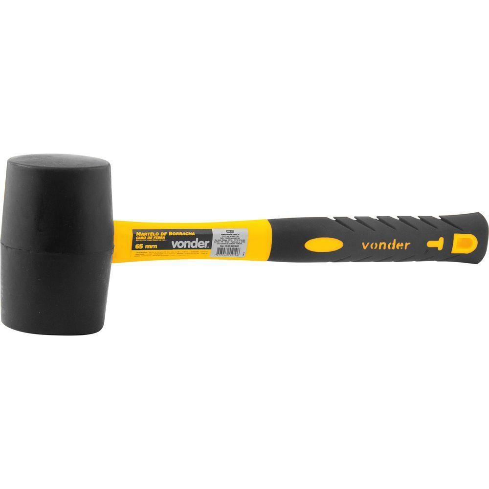 Martelo De Borracha 65mm Com Cabo De Fibra Vonder - 2