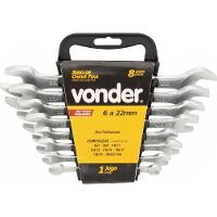 Jogo Chave Fixa 6-22mm Cromo Fosco 8 Pçs Supor Vonder - 1