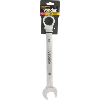Chave Combinada 26mm Cromo Vanádio Cromada Cartela Vonder