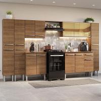 Armário De Cozinha Completa 325Cm Madesa 04 Rustic - 1