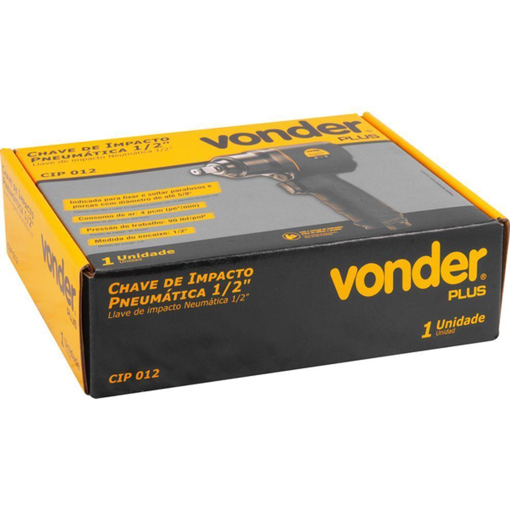 Chave De Impacto Pneumática 1-2 Cip012 - Vonder Plus - 3