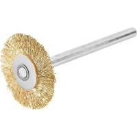 Escova Circular 20mm Latão Com Haste Para Microrretífica Vonder - 2