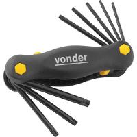 Jogo Chave Torx T9-t40 Canivete Plástico Cromo 8 Vonder - 1