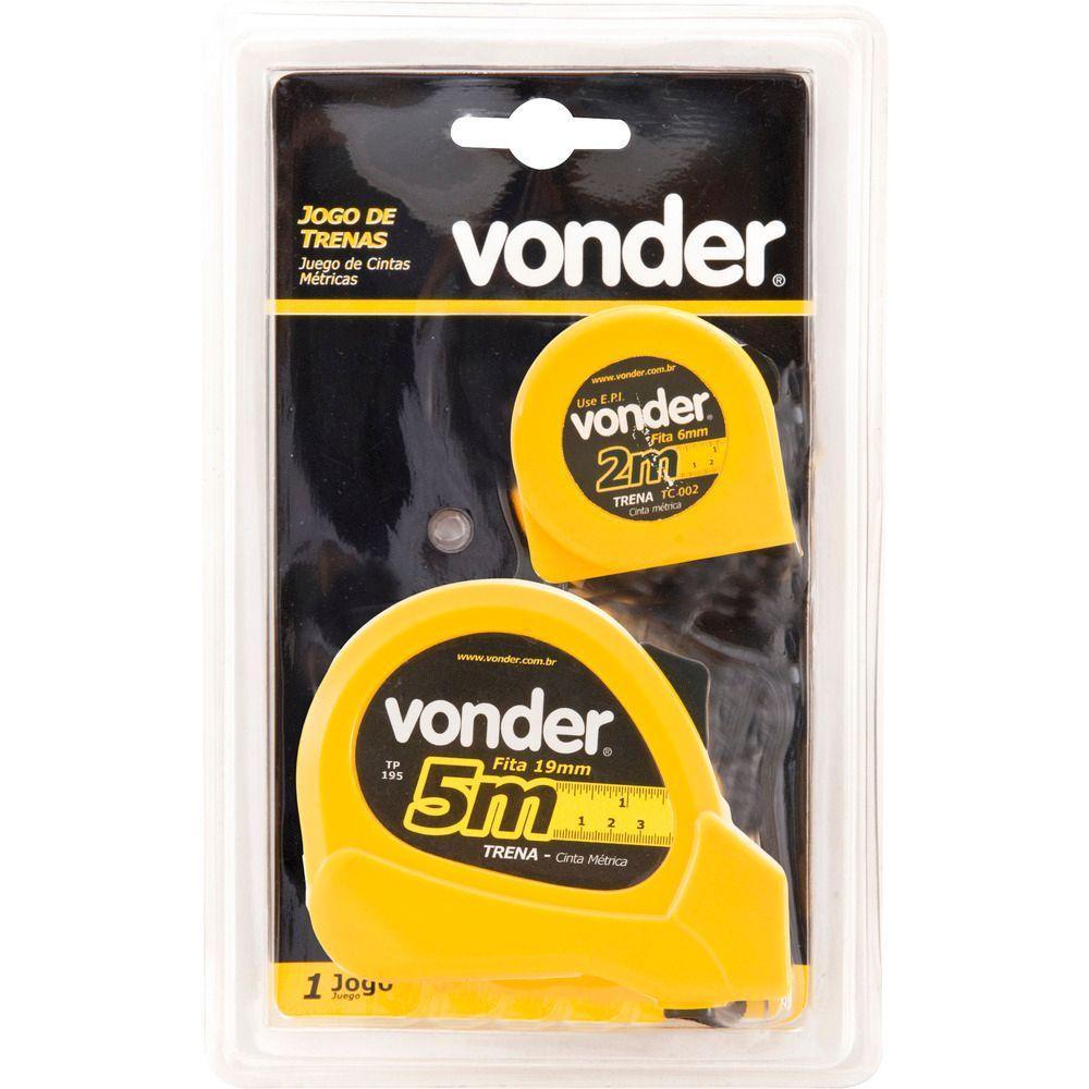 Trena Aço 5mx19mm Curta Com Trena Chaveiro 2m Tcv2005 Vonder - 2