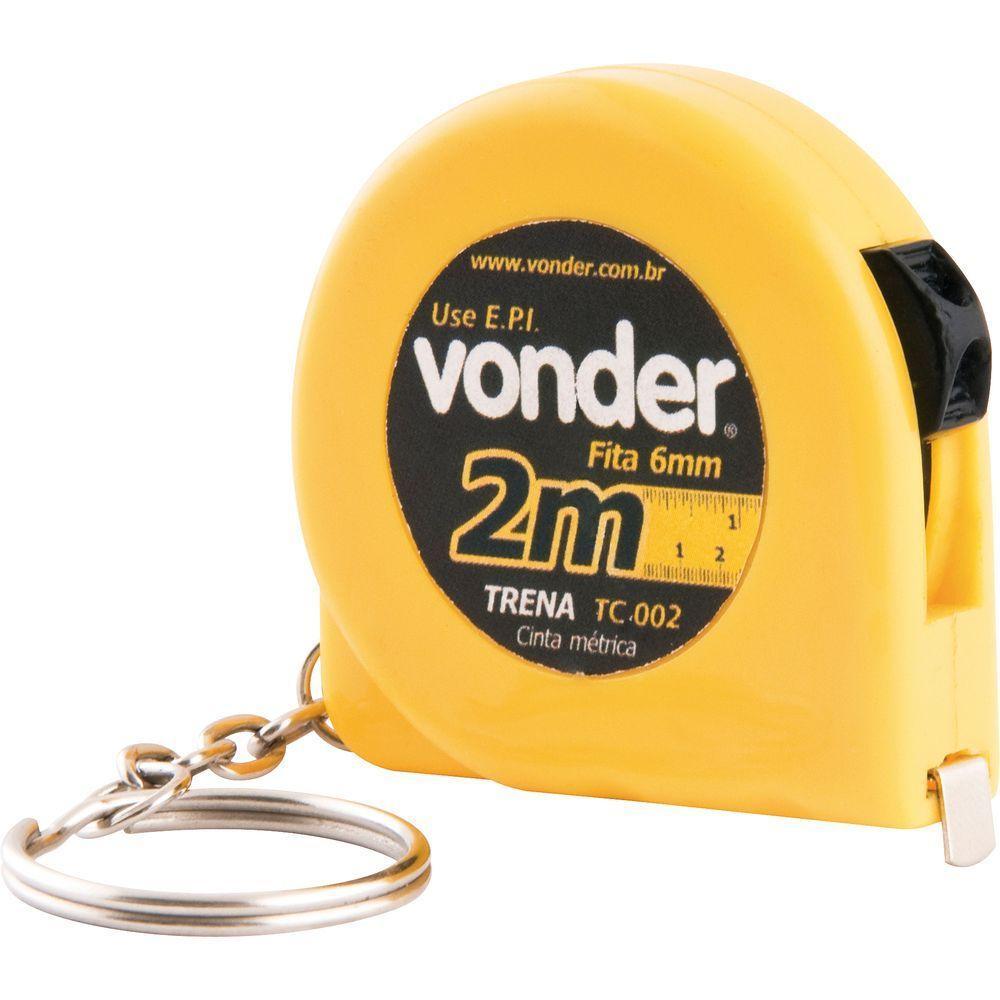 Trena Aço 5mx19mm Curta Com Trena Chaveiro 2m Tcv2005 Vonder - 3