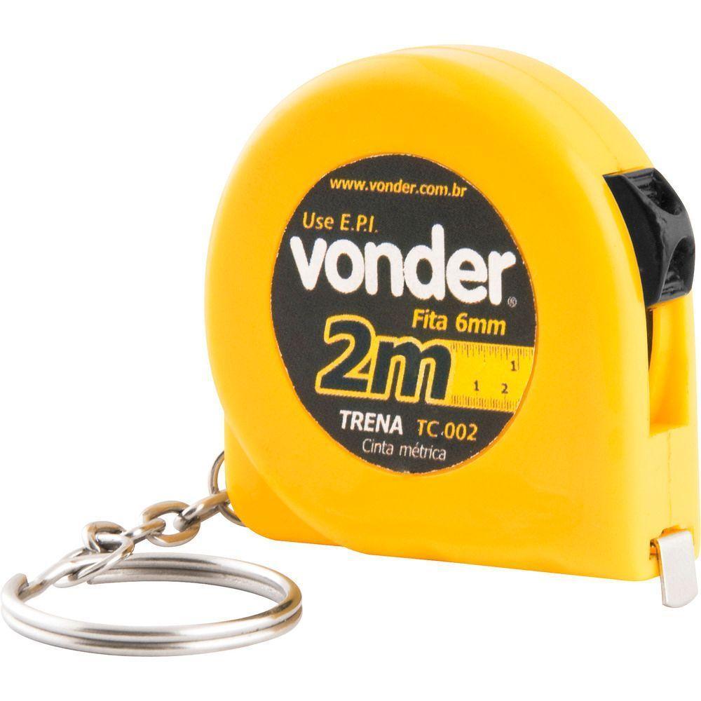 Trena Aço 5mx19mm Curta Com Trena Chaveiro 2m Tcv2005 Vonder - 4