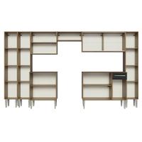 Armário De Cozinha Completa 325Cm Madesa 04 Rustic/Preto - 7