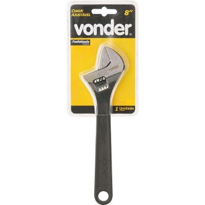 Chave Inglesa Ajustável 8 Aço Carbono Fosfatizada - Vonder