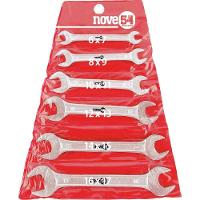 Jogo Chave Fixa 6-17mm Aço Carbono Com 6 Peças Estojo Plásti - 1